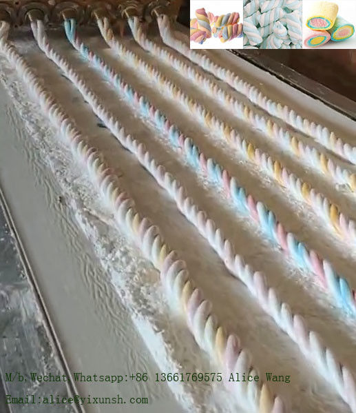 Cotton Candy Processing Line Marshmallow Production Line Snake Machine 100kg/H