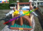 Popular Pirate Inflatables Obstacle Course , Inflatable Tunnel Toys With PVC