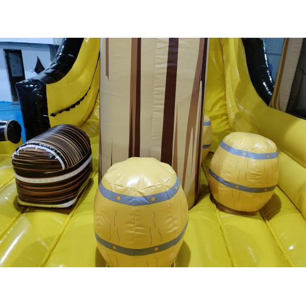 Customized PVC Inflatable The Pirate Ship Inflatable Obstacle Course Playground