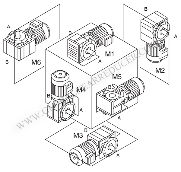 K Series Sprial Bevel Gear Motor Reducer