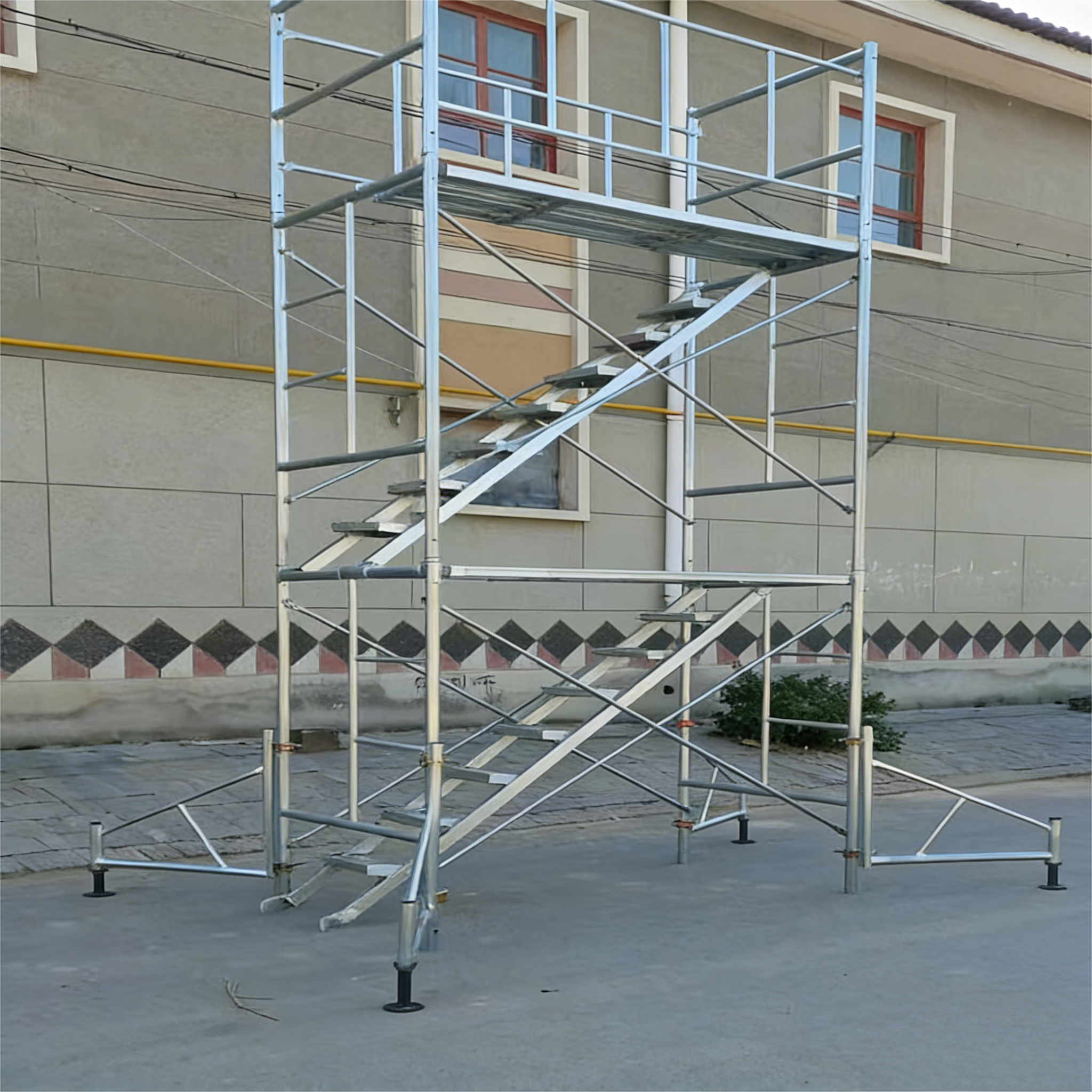 Portable Frame Scaffolding for Construction and Interior Decoration Work