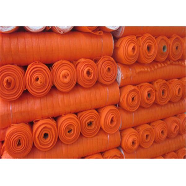 Industrial Portable Orange Plastic Mesh Barrier Fence Netting For Open Excavations