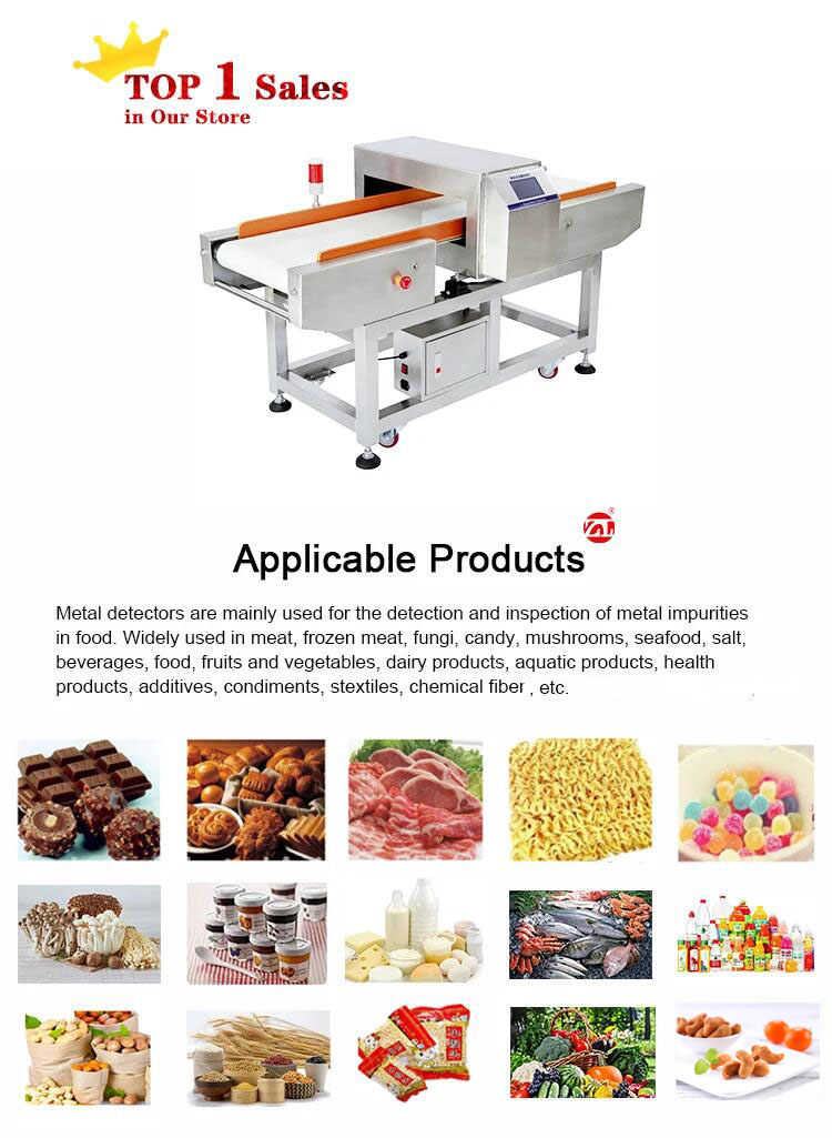 Food Metal Detector for Inspecting Foreign Object in Bagged Vegetable