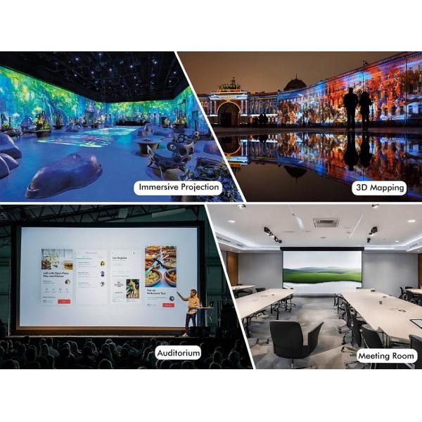 10000 Lumens 4K 3LCD Laser Projector Interchangeable Lenses Large Venue Display