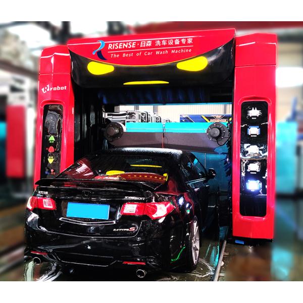 Risense Professional Auto Car Wash Machine System Fully Automatic Touch with Wheel Brush Electric Power Source