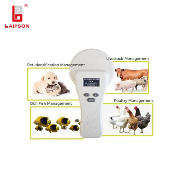 134.2khz FDX-B RFID Cattle Ear Tag Pet Chip Reader Microchip Handheld Reader Scanner For Farm