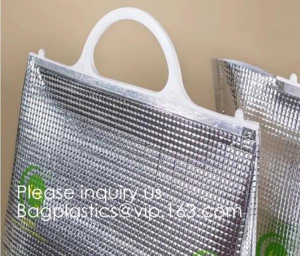 Reusable Insulated Aluminium Foil 6 Pack Cooler Bag Lunch Bag Thermal Bag,foil ldpe food delivery thermal bag bagease