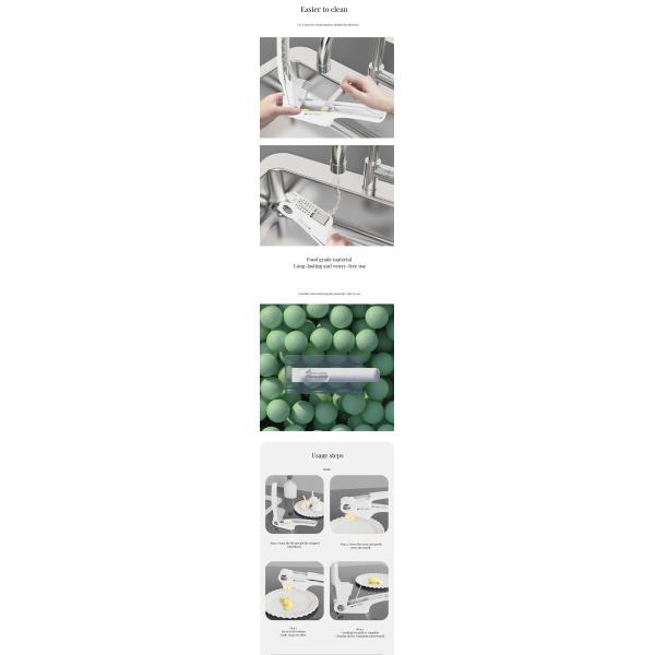 Ergonomic Handle Garlic Press with Multiple Functions and Durable Materials