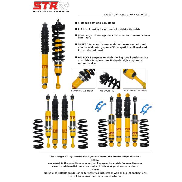 Adjustable Shock Absorber Foam Cell Shock For 4x4 Off Road Vehicles