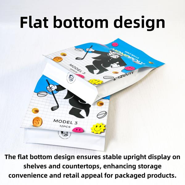 Reusable Eight Sided Sealing Bags For Sporting Goods Packaging With Recyclable Materials Bulk Orders Discounts.