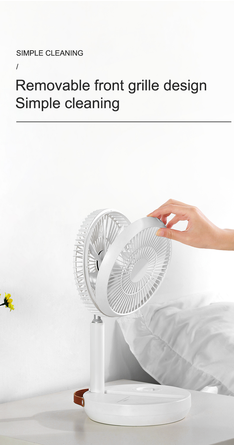 Battery Charger Outdoors Folding Adjustable Cooler Rechargeable Portable Foldable Standing Fan