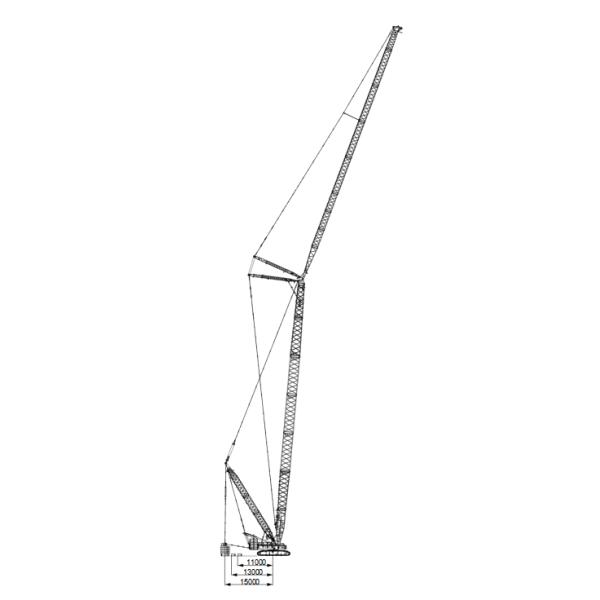 Second Hand 500 Tons Crawler Mounted Mobile Crane In Bridge Construction