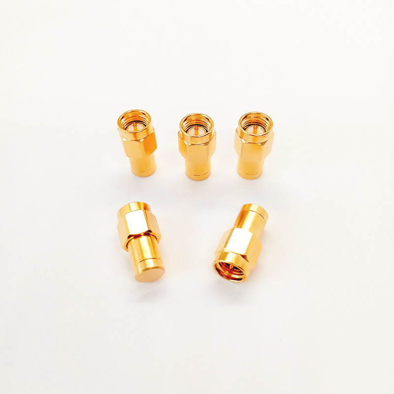 2W Brass Gold‑Plated RF Load SMA Male Dummy Terminator DC‑18GHz