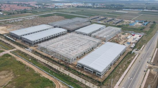 Prefabricated Large Span Office Steel Structures Workshop