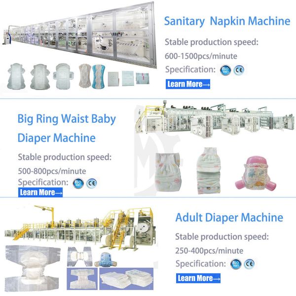 400pcs/min Menstrual Panties Sanitary Pad Making Machine Customized