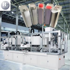 Buy cheap 35cpm Square Tin Can Making Machine 1liter Combinated Flanging Sealing from wholesalers