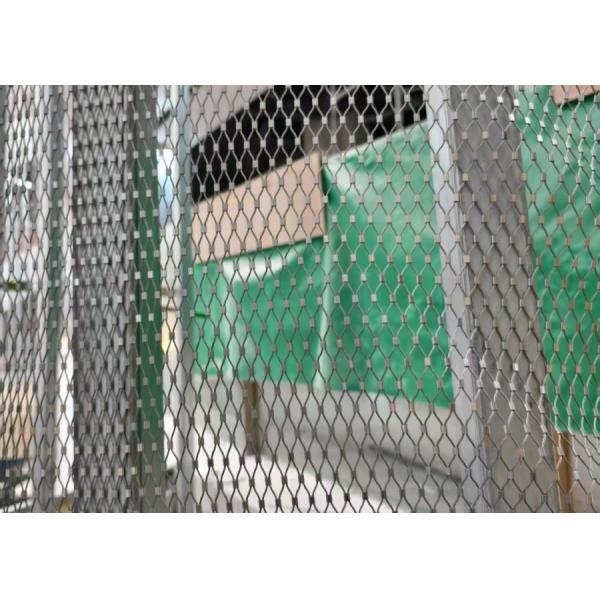 Stainless Steel Wire Rope Mesh with 42mm*42mm Mesh Size in Expanded Style for Corrosion Resistant Zoo Rope Netting