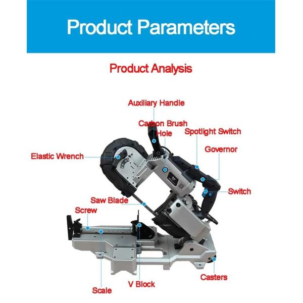 Multifunction Small Fully Automatic Vertical Band Saw Cold Saw Metal Cutting Machine Machine
