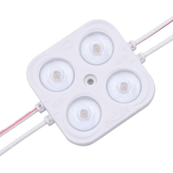 High Power Dimmable LED Module Light 2835 4 Lamp Square 12V 24V Waterproof IP67