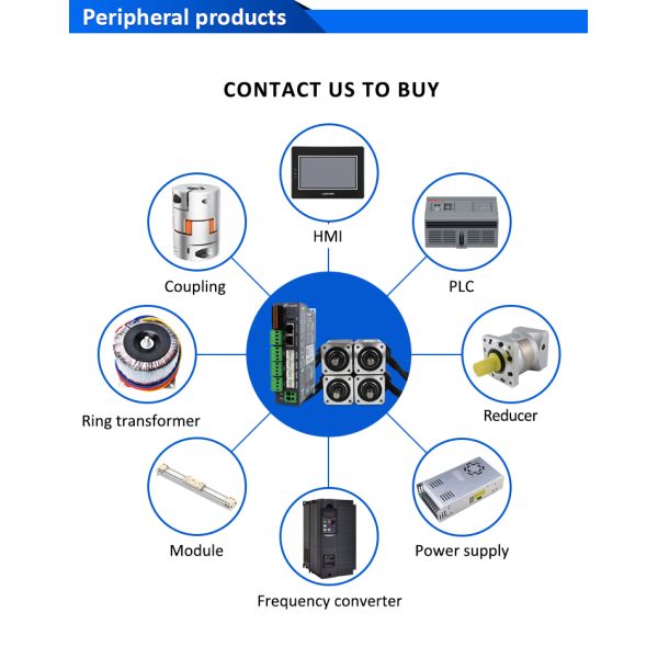 Lichuan 4-Axis DC Closed Loop Stepper Motor Drivers Controller Kit 0.48N.m 2Phase Nema17 DC24V~50V 1.2A 1000PPR
