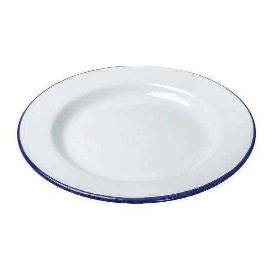 Blue and White Enamel Plate Set Porcelain Luxury Dinnerware Dishes Porcelain Dinner Plate Ceramic Deep Soup Dinner Plate