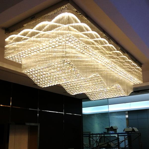 Project crystal lamp manufacturer sales department sand table chandelier(WH-NC-116)