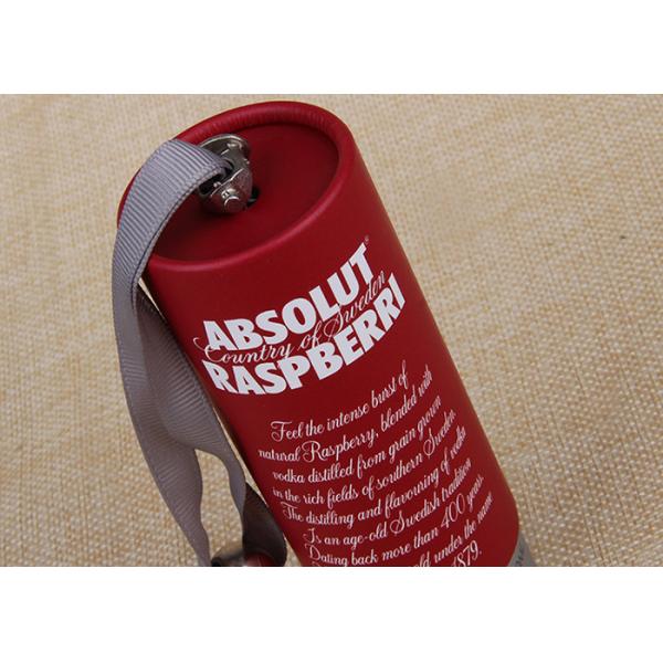 Custom printed cardboard round packaging box with rope handle