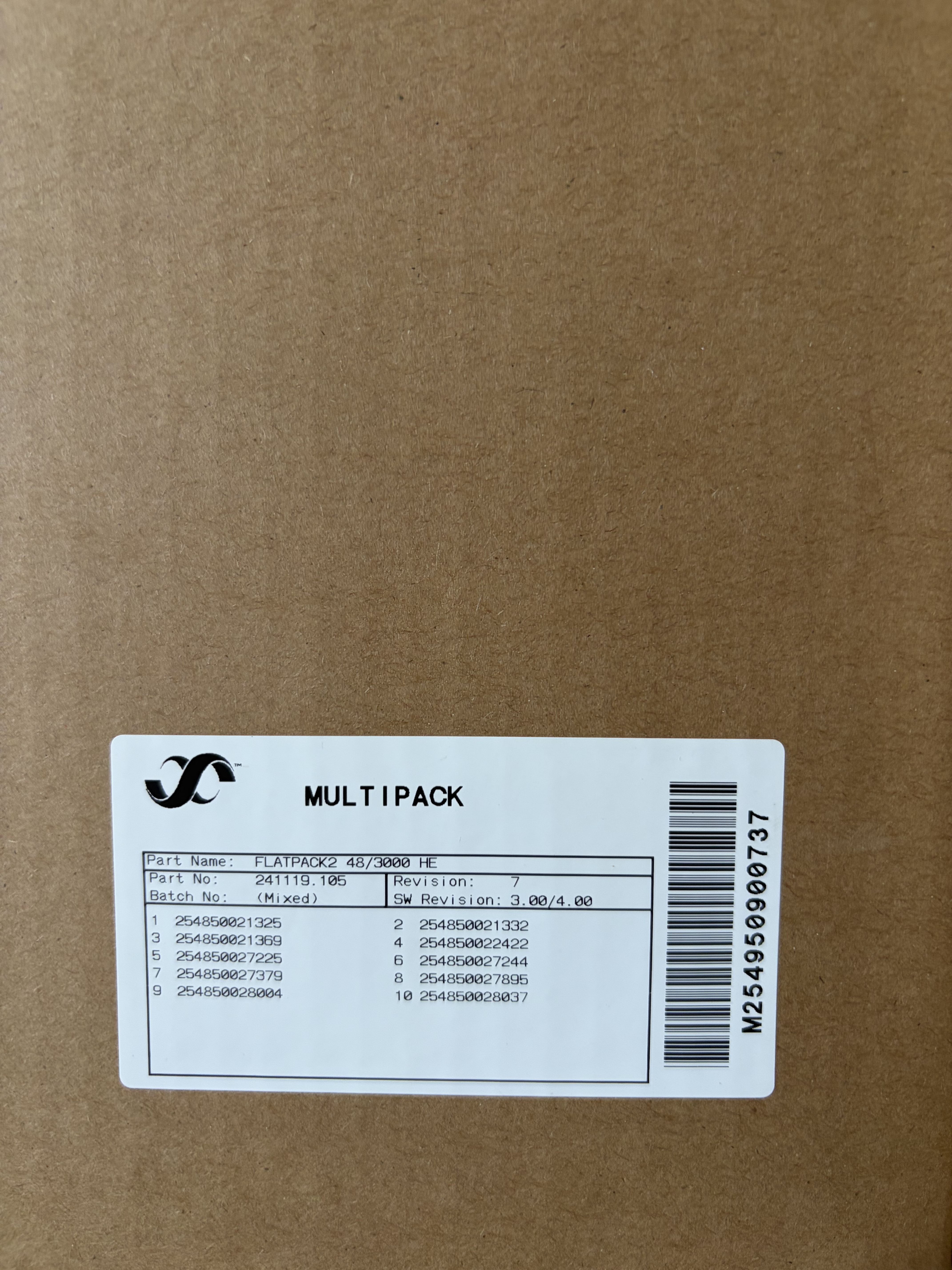 100% Original Brand New Eltek 48Vdc 3000W Module Flatpack2 48/3000HE ( P/N: 241119.105) Revision 7
