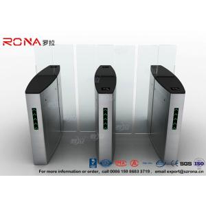 Buy cheap Building Access Control Turnstile Flap Barrier Automatic With Polishing Surface product