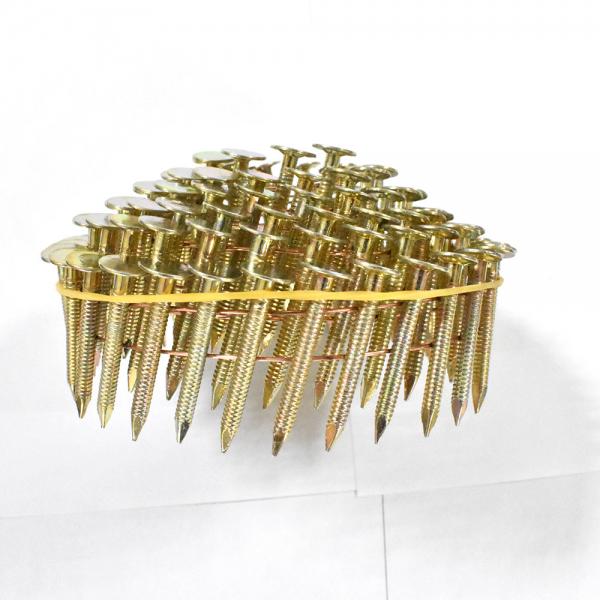 High Performance Coil Roofing Nails Smooth Shank Round Head Founded