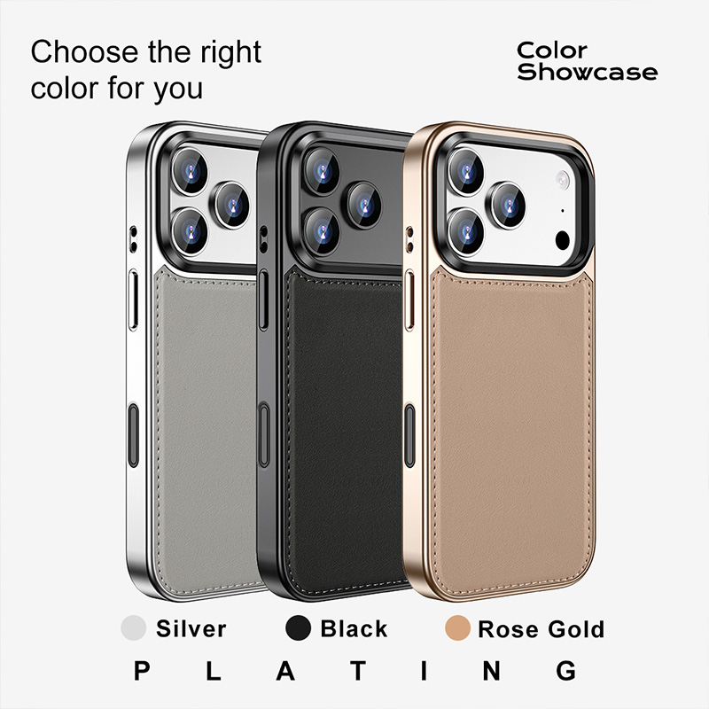 Laudtec Leather Back Cover Shockproof Phone Case for iPhone 15 16 17 18 Pro Max with Folding Stand ODM OEM Wholesales