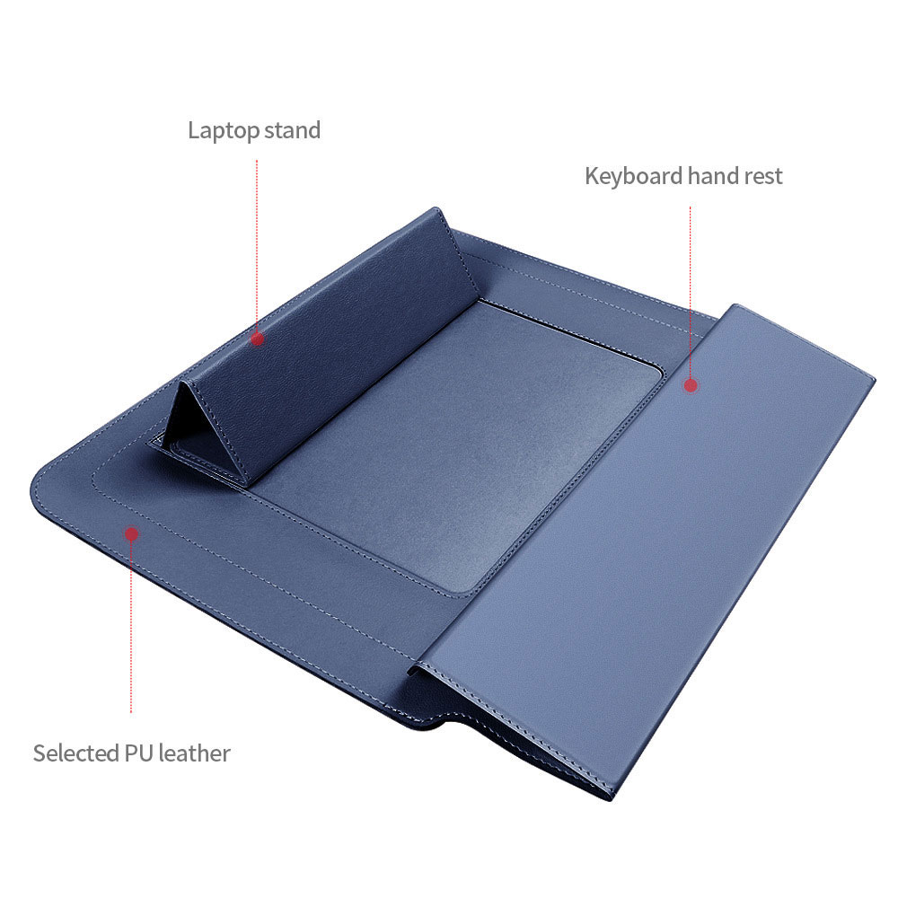 For Laudtec DNB26 3-in-1 Adjustable Tablet Holder Leather Bag Laptop Mouse Pad Korean Business Travel Shoulder Backpack Office Wholesale OEM/ODM