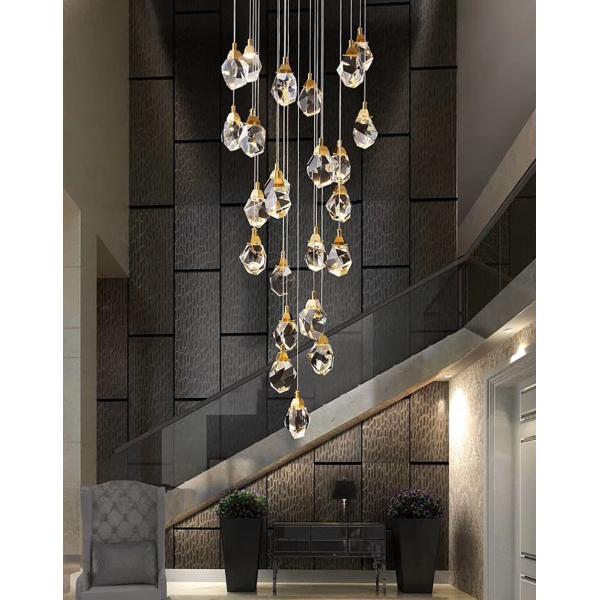 Modern diamond crystal pendant lights living dining room bedroom kitchen indoor lighting(WH-NC-44)