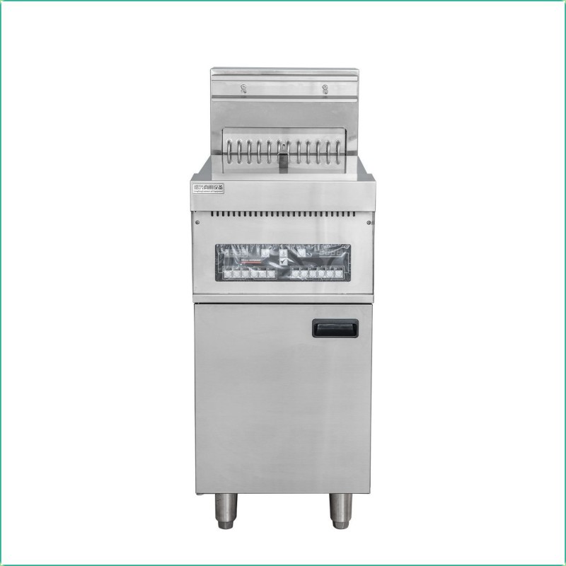(EF-9C) Commercial Electric Floor Deep Fryer Precise Temp Control Uniform Heating Food Grade 28L
