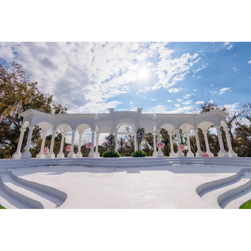 Solar Aligned Ceremony Altar Permanent Wedding Structure With Seasonal Light