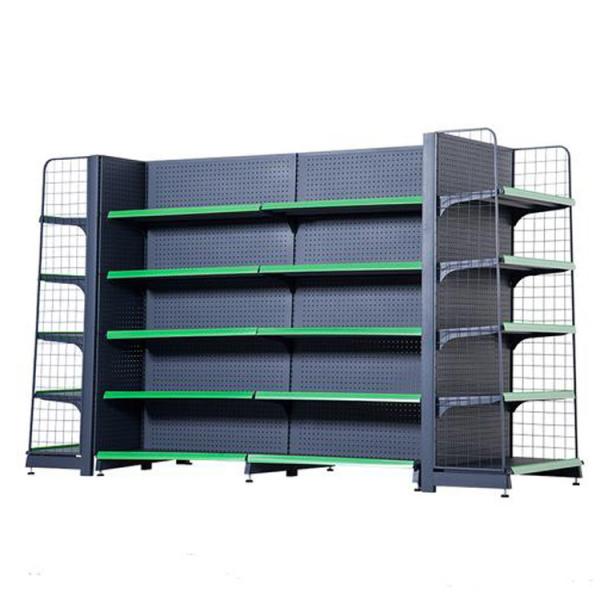 Grid Panel Metal Wire Mesh Supermarket Convenience Store Display Rack Powder Coated