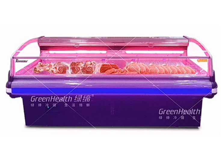 Dynamic Cooling Meat Display Fridge Big Capacity Plug In System