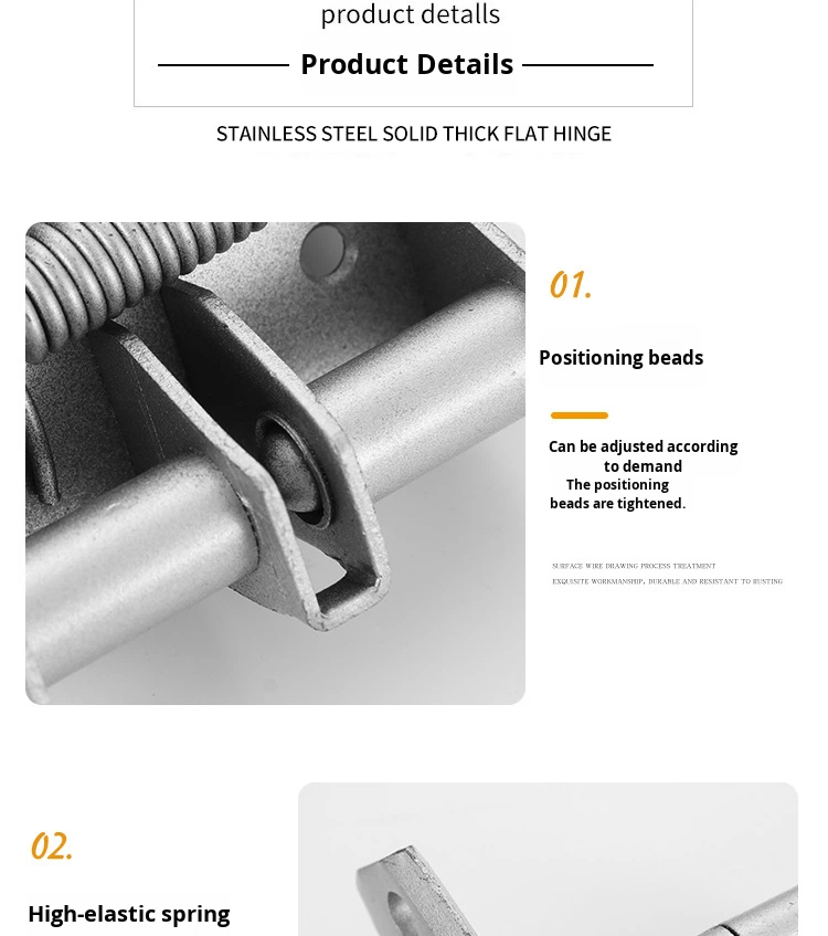 Iron Automatic Door Closing Spring Hinge 90 Degree Positioning Door Closer Wooden Door Model 03 2.5mm Thickness Xiongfeng Modern