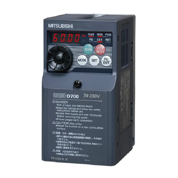 Small AC Drive Inverter Mitsubishi FR-D720-0.75K Induction Motor