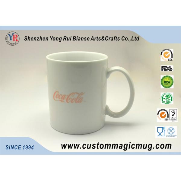 Cold Color Changing Eco Friendly Mugs Amazing White Ceramic