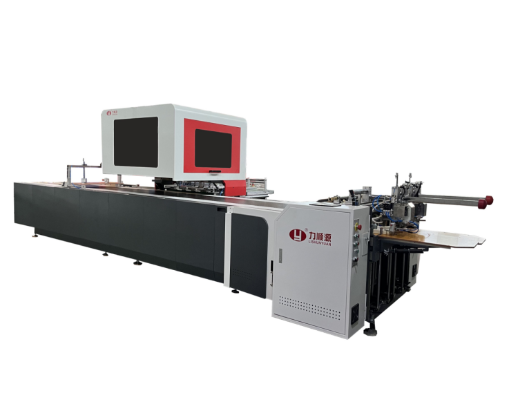 LY 850DN Automatic Double Box Positioning Machine Paper Feeding Machine rigid box sleeve Jewelry shoe luxury Cosmetic Gift Shoe Box Machine