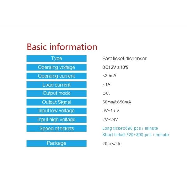 Stable Arcade Game Machine Parts Lk009af Amusement Park Redemption Ticket Outlet