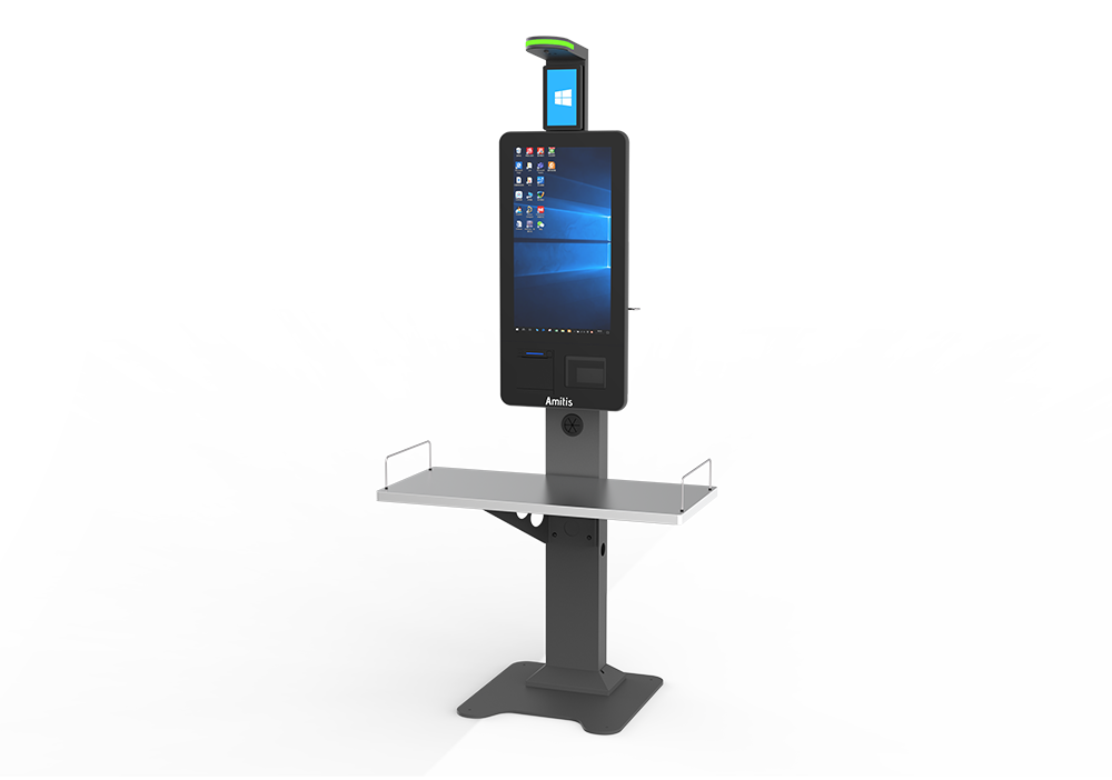 21.5" Self Checkout Kiosk Intel N95 i5 RK3576 Win10 Android Linux Thermal Printer NFC System
