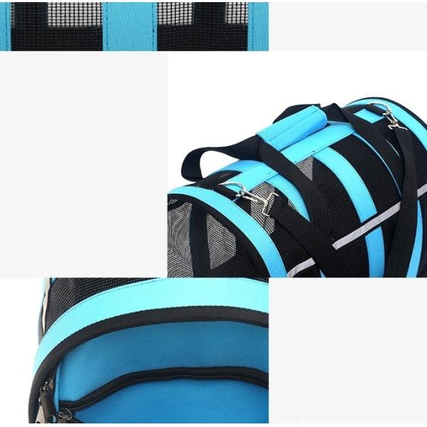 Dog And Cat Portable Handbag With Breathable Mesh On Four Sides Foldable Pet Cage