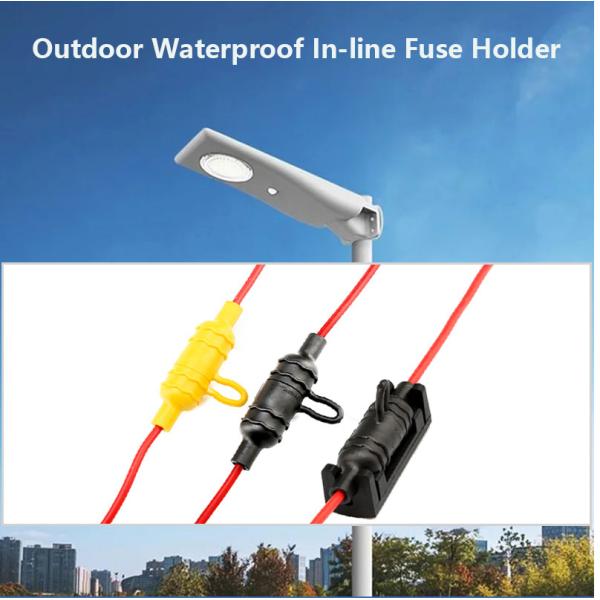PVC Housing IP65 IP67 Waterproof Inline Fuse Holder for 6x30mm Glass Ceramic Fuse