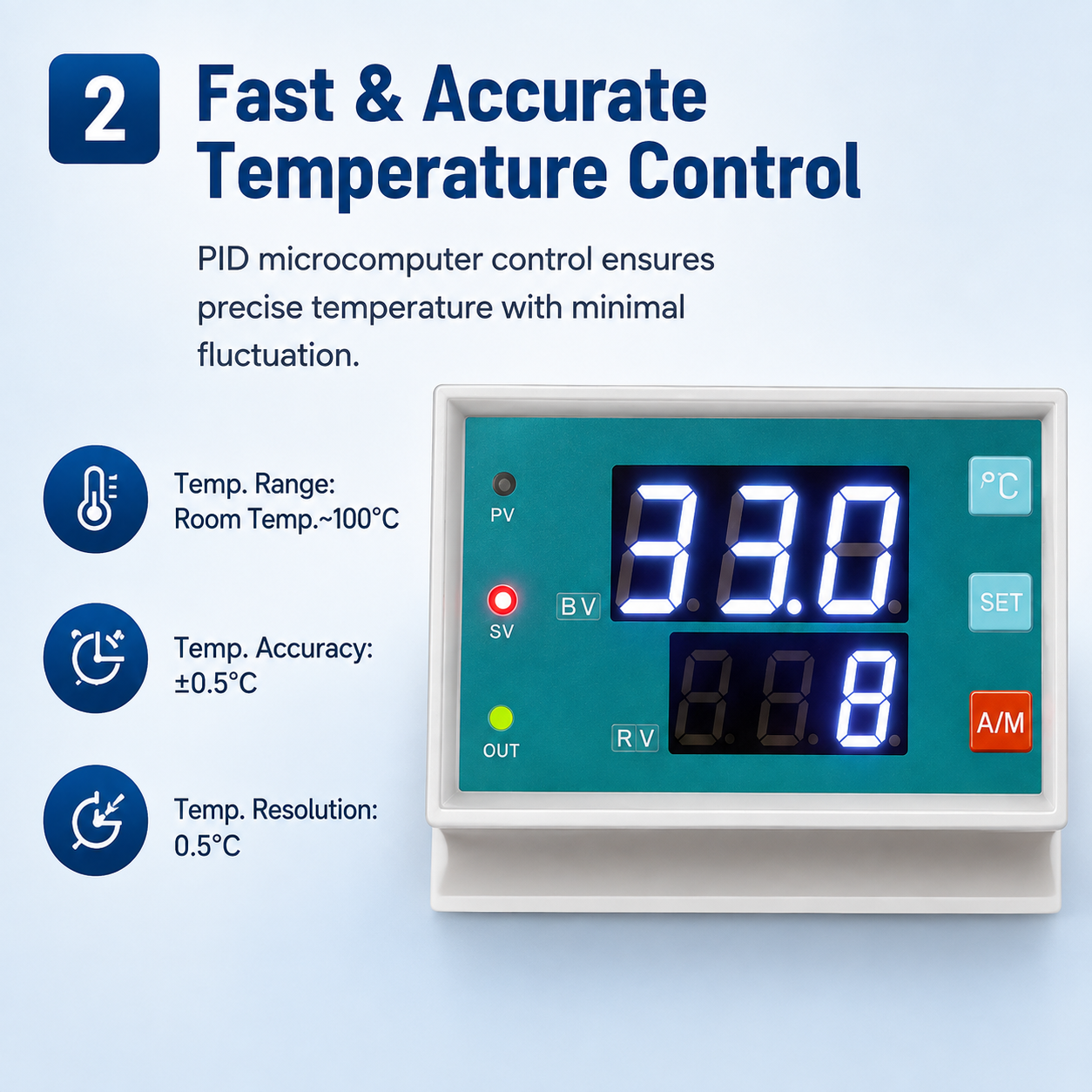 Cenlee Laboratory Sample Heating Precise PID Control Dual Well 100C 600W SUS304 Digital Constant Temperature Water Bath