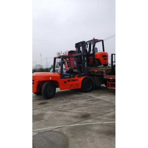 Automatic Transmission Diesel Powered Forklift 10 Ton Capacity Penumatic / Solid Tyres