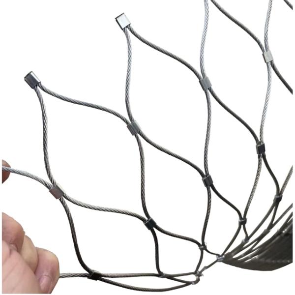 Flexible SUS316 Wire Rope Mesh Anti-Rusting Protective Non-Rusting For Falling Protection