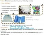 Waste Poop Bag Eco Friendly Dog Products , Bone Shape Dog Poop Waste Garbage Bag
