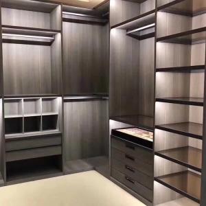 Buy cheap Modern Walk In Closet Furniture MDF Drawer 2.4m Bed Room Wardrobe Closets product